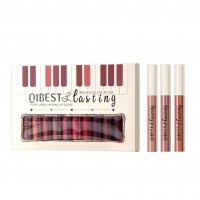 QIBEST Matte Liquid Lipstick Set of 12pcs