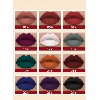 QIBEST Matte Liquid Lipstick Set of 12pcs