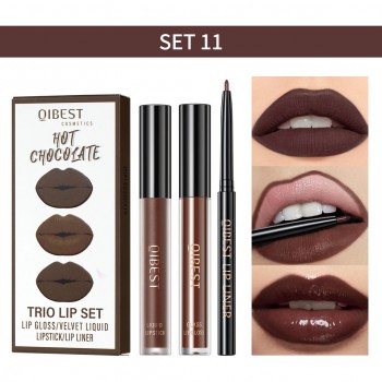 QIBEST Trio Lip Set 3 In 1